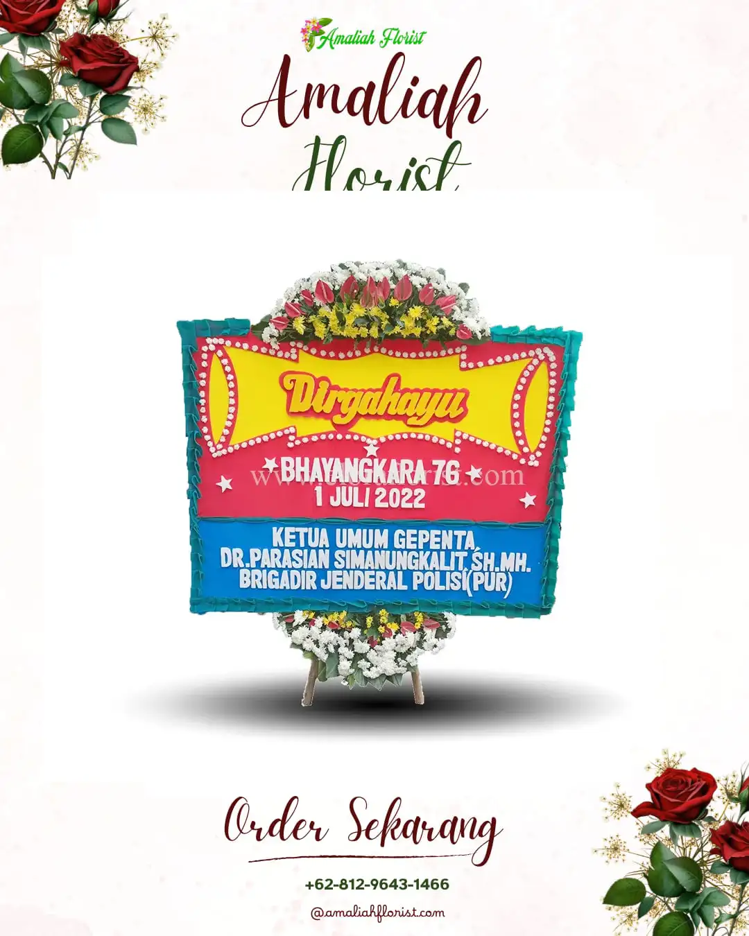 Papan Bunga HUT Ulang Tahun Tulung Selapan